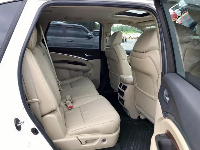 5FRYD4H53HB010774 - 2017 ACURA MDX TECHNO WHITE photo 6