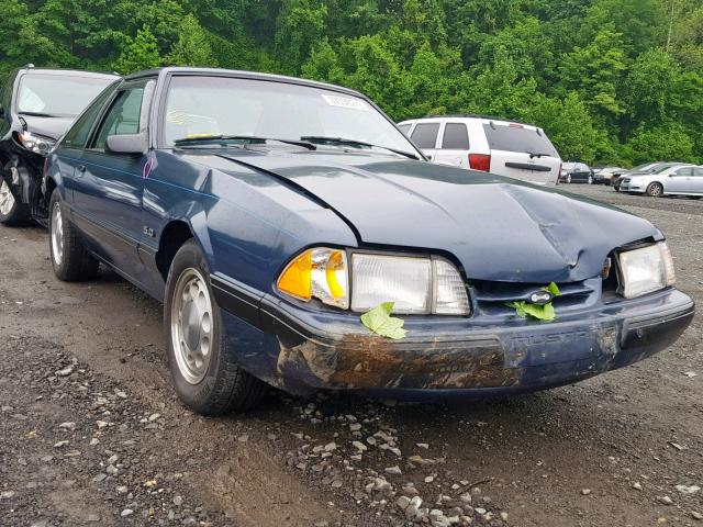 1FABP41E5HF163392 - 1987 FORD MUSTANG LX BLUE photo 1