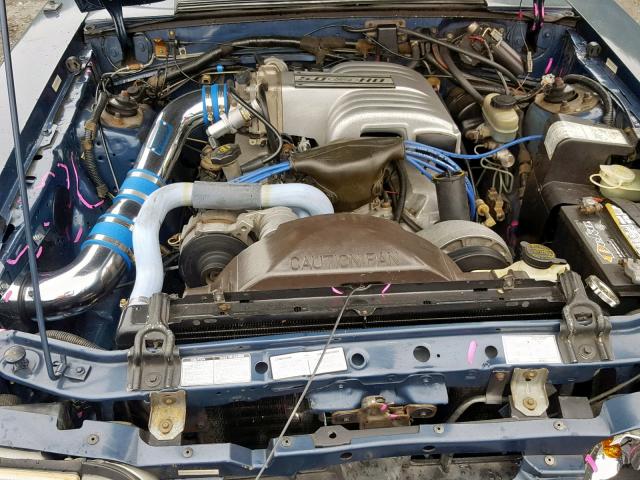 1FABP41E5HF163392 - 1987 FORD MUSTANG LX BLUE photo 7