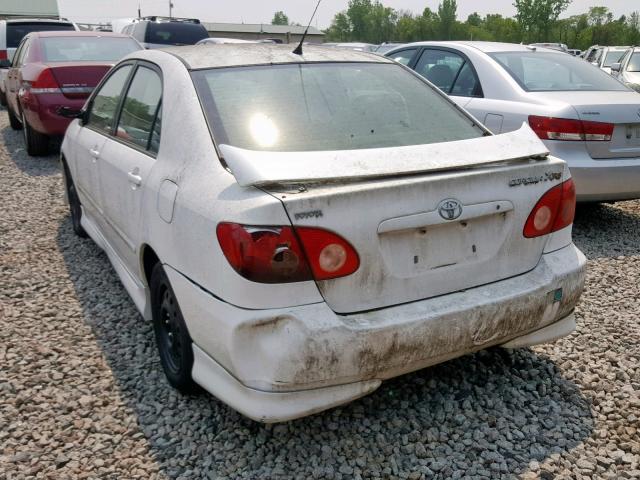 2T1BY32E96C550954 - 2006 TOYOTA COROLLA XR WHITE photo 3