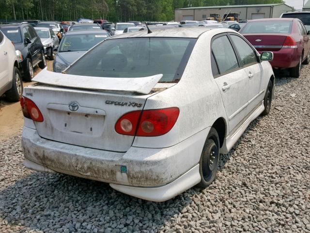 2T1BY32E96C550954 - 2006 TOYOTA COROLLA XR WHITE photo 4