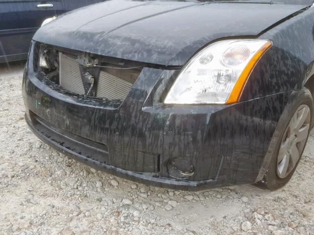 3N1AB61E58L674142 - 2008 NISSAN SENTRA 2.0 BLACK photo 9