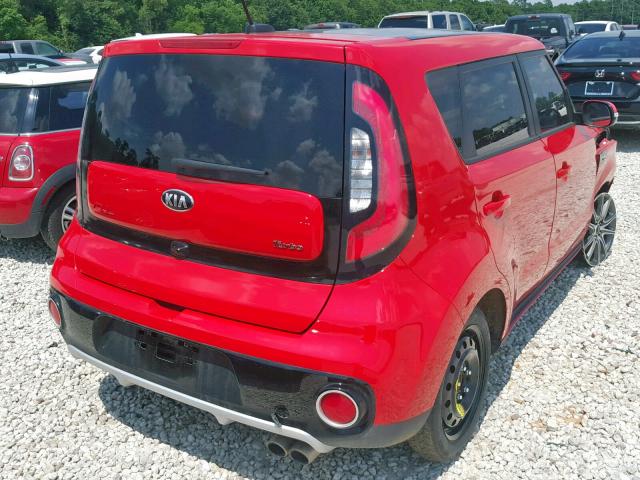 KNDJX3AA9K7650867 - 2019 KIA SOUL ! RED photo 4