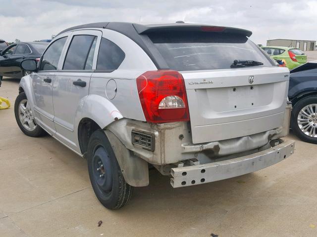 1B3HB48B18D577099 - 2008 DODGE CALIBER SX SILVER photo 3