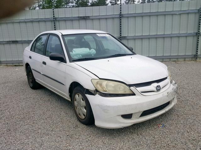 2HGES16334H533437 - 2004 HONDA CIVIC DX V WHITE photo 1