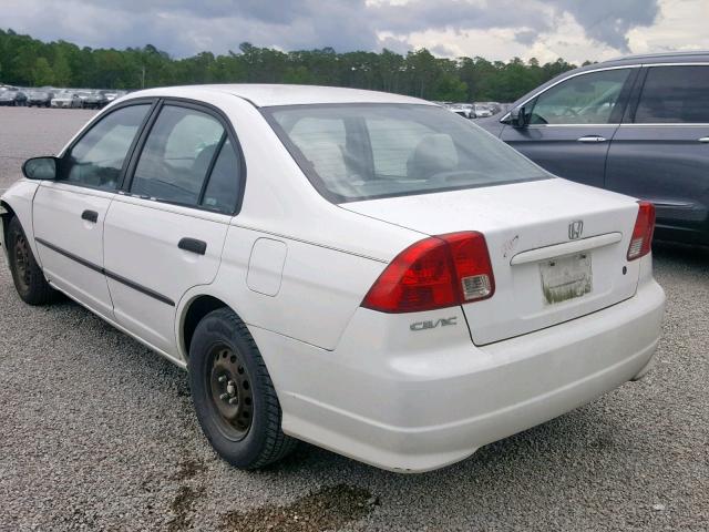 2HGES16334H533437 - 2004 HONDA CIVIC DX V WHITE photo 3