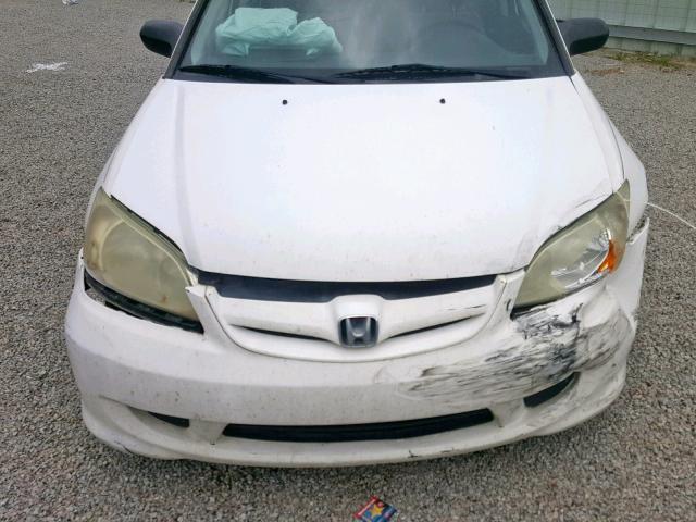 2HGES16334H533437 - 2004 HONDA CIVIC DX V WHITE photo 7