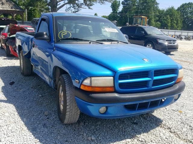 1B7FL26X0XS319544 - 1999 DODGE DAKOTA BLUE photo 1