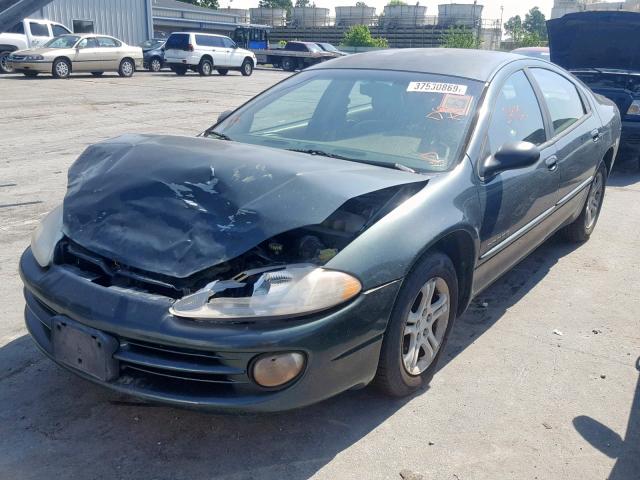 2B3HD56J4YH310519 - 2000 DODGE INTREPID E GREEN photo 2