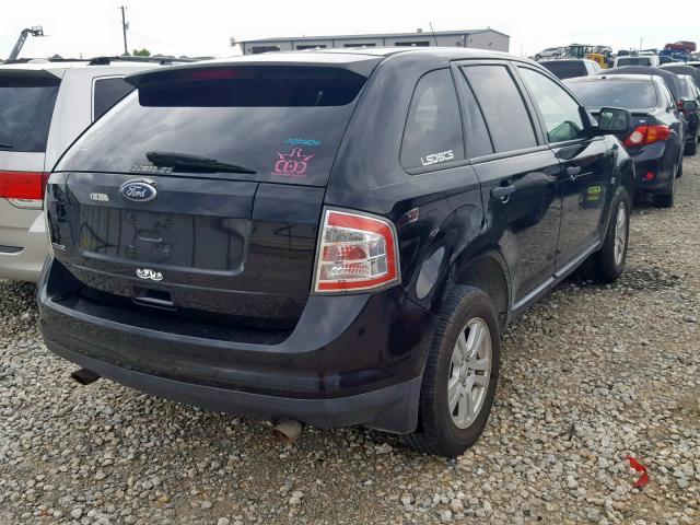 2FMDK36C28BA88389 - 2008 FORD EDGE SE BLACK photo 4