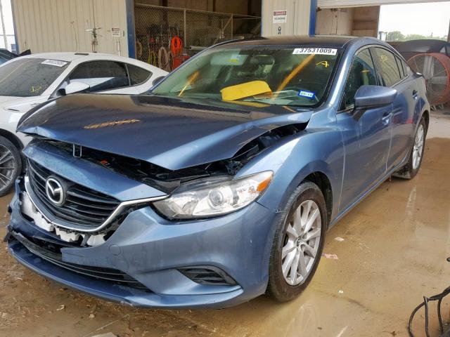 JM1GJ1U53G1451113 - 2016 MAZDA 6 SPORT BLUE photo 2