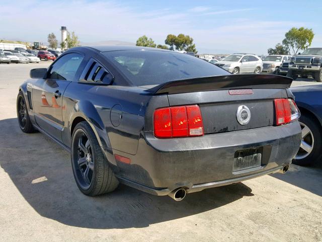 1ZVHT82H275350784 - 2007 FORD MUSTANG GT BLACK photo 3