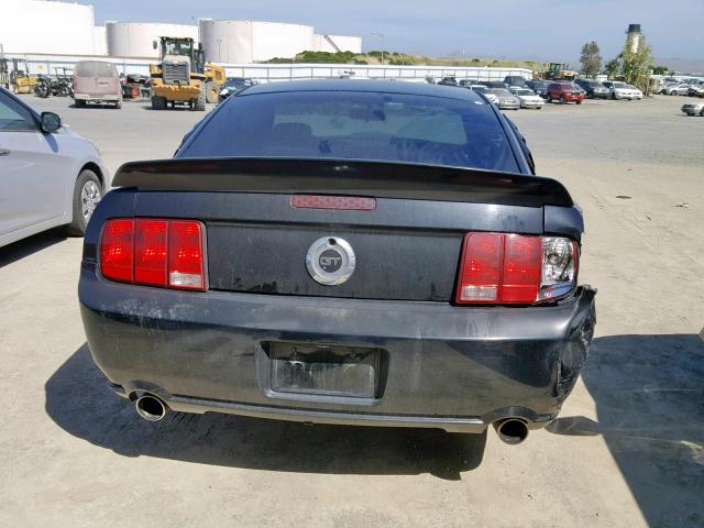 1ZVHT82H275350784 - 2007 FORD MUSTANG GT BLACK photo 6