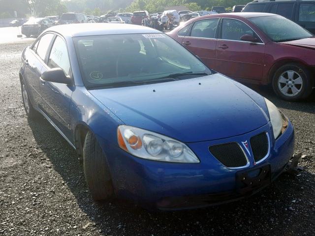 1G2ZF58B874148056 - 2007 PONTIAC G6 VALUE L BLUE photo 1