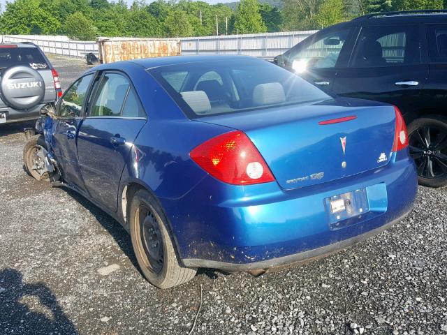 1G2ZF58B874148056 - 2007 PONTIAC G6 VALUE L BLUE photo 3