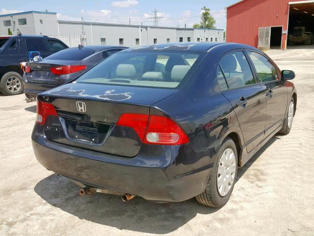 2HGFA15317H014741 - 2007 HONDA CIVIC DX BLACK photo 4