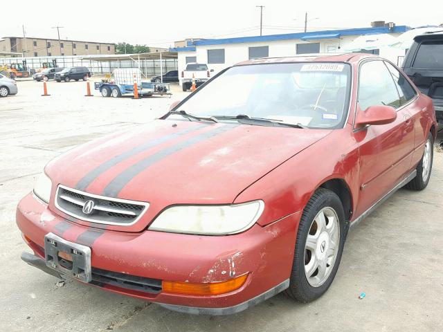 19UYA1258VL006523 - 1997 ACURA 2.2CL RED photo 2