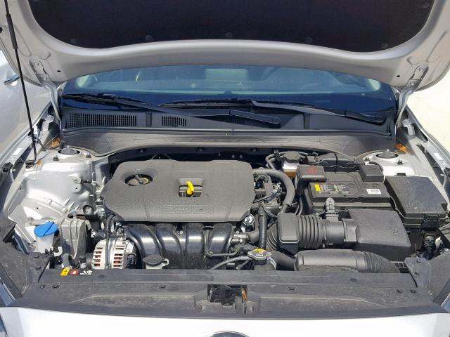 3KPF24AD4KE040525 - 2019 KIA FORTE FE SILVER photo 7