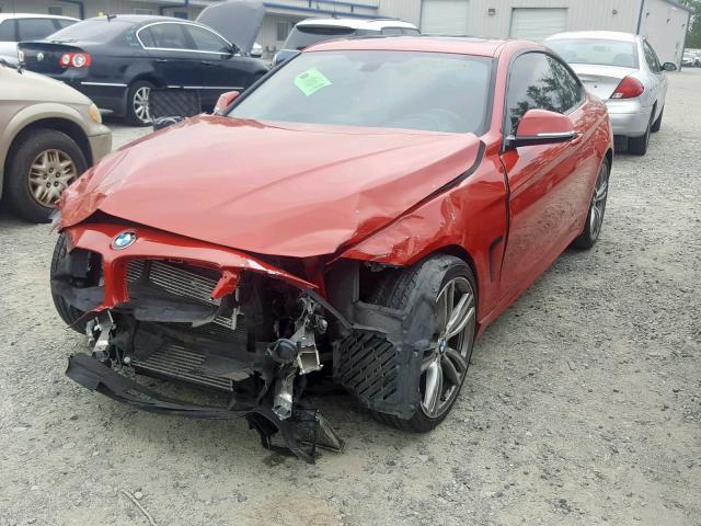 WBA3R1C50FK193776 - 2015 BMW 435 I RED photo 2