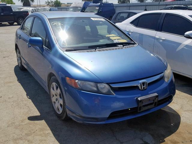 JHMFA16507S002683 - 2007 HONDA CIVIC LX BLUE photo 1