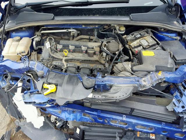 1FADP3F21EL303954 - 2014 FORD FOCUS SE BLUE photo 7