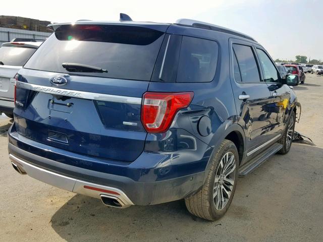 1FM5K8HT8HGD90986 - 2017 FORD EXPLORER P BLUE photo 4