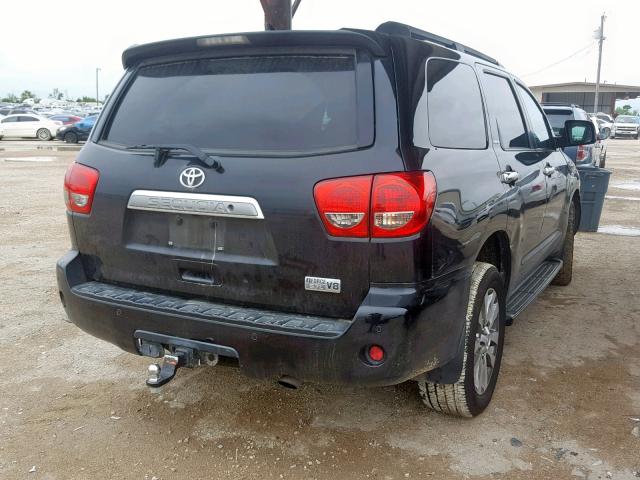 5TDJY5G15ES109177 - 2014 TOYOTA SEQUOIA LI BLACK photo 4