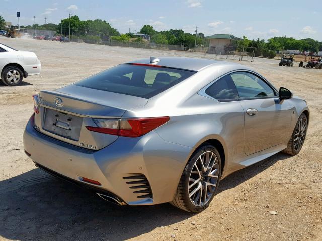 JTHHE5BC4F5010744 - 2015 LEXUS RC 350 SILVER photo 4