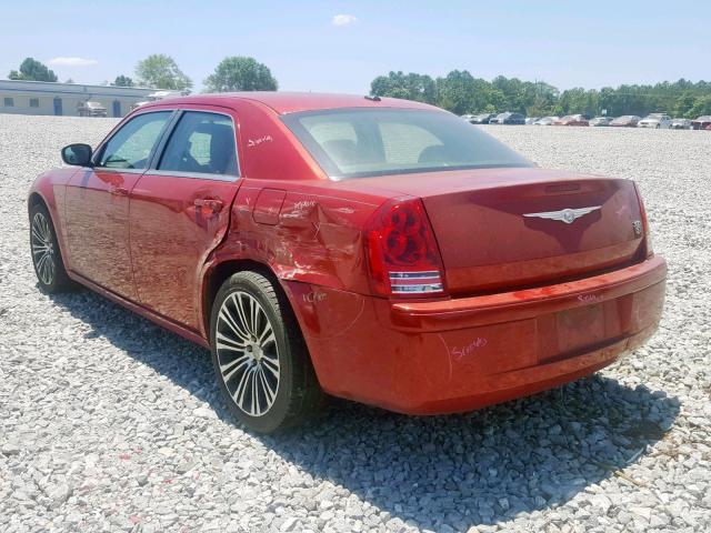 2C3CA2CV6AH329977 - 2010 CHRYSLER 300 S BURGUNDY photo 3