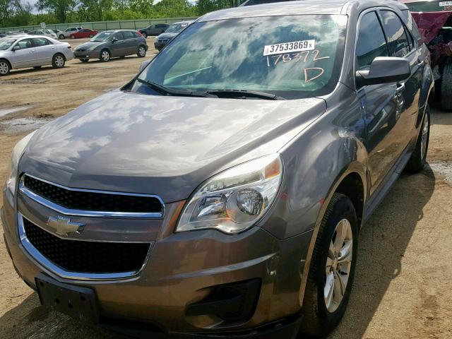 2CNALDEC2B6217996 - 2011 CHEVROLET EQUINOX LT GRAY photo 2