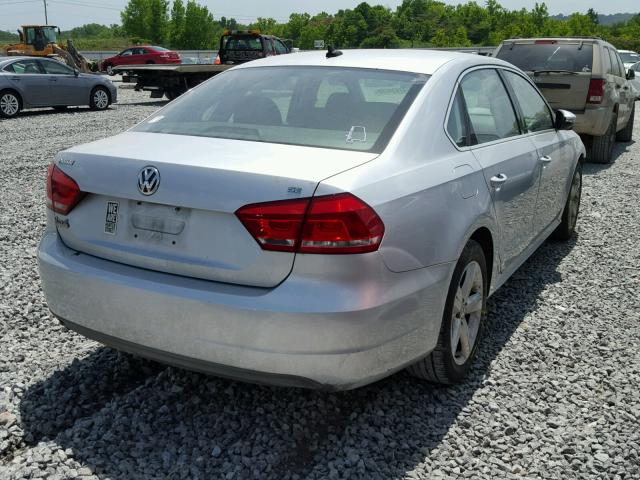 1VWBP7A34CC005739 - 2012 VOLKSWAGEN PASSAT SE SILVER photo 4