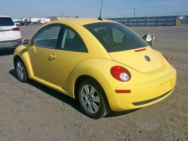 3VWRW31C68M506177 - 2008 VOLKSWAGEN NEW BEETLE YELLOW photo 3