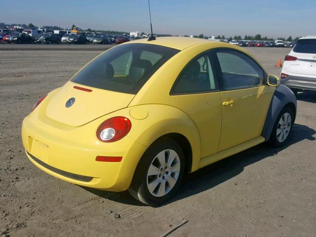 3VWRW31C68M506177 - 2008 VOLKSWAGEN NEW BEETLE YELLOW photo 4