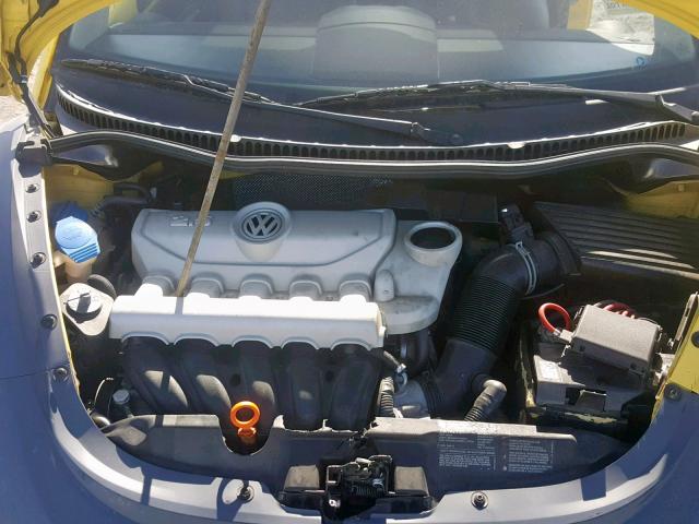 3VWRW31C68M506177 - 2008 VOLKSWAGEN NEW BEETLE YELLOW photo 7