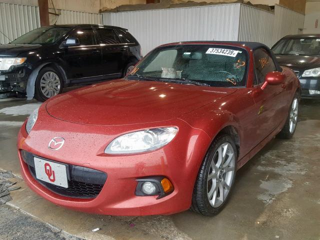 JM1NC2NF4E0236048 - 2014 MAZDA MX-5 MIATA MAROON photo 2