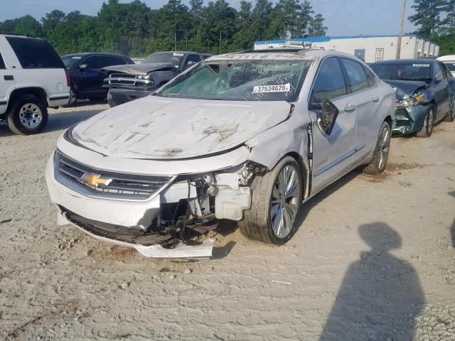 1G1165S35FU132513 - 2015 CHEVROLET IMPALA LTZ WHITE photo 2