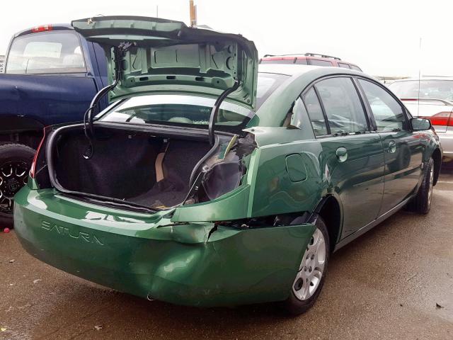 1G8AJ52F54Z127063 - 2004 SATURN ION LEVEL GREEN photo 4