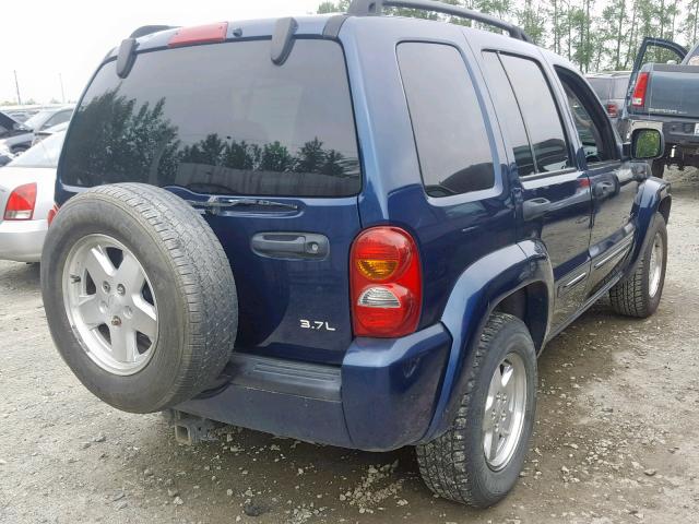 1J4GL58K82W328074 - 2002 JEEP LIBERTY LI BLUE photo 4