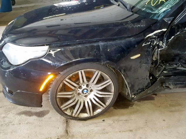 WBANW53588CT50945 - 2008 BMW 550 I BLACK photo 10