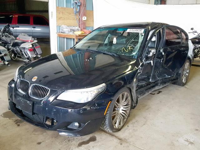 WBANW53588CT50945 - 2008 BMW 550 I BLACK photo 2