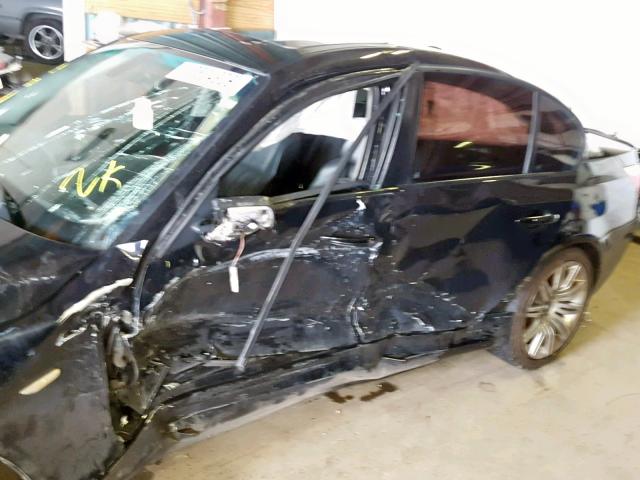 WBANW53588CT50945 - 2008 BMW 550 I BLACK photo 9