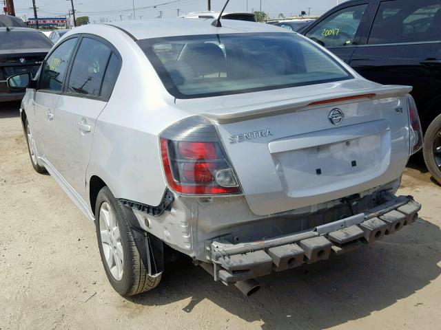 3N1AB6AP0BL677006 - 2011 NISSAN SENTRA 2.0 SILVER photo 3