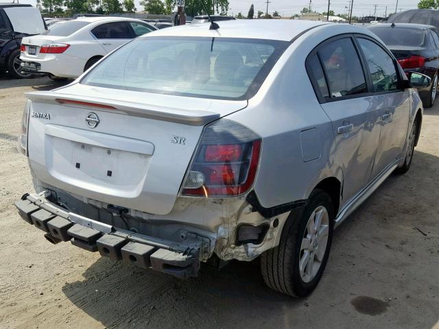 3N1AB6AP0BL677006 - 2011 NISSAN SENTRA 2.0 SILVER photo 4