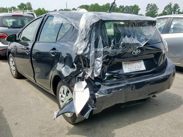 JTDKDTB35E1562032 - 2014 TOYOTA PRIUS C GRAY photo 3