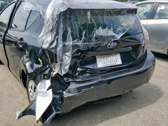 JTDKDTB35E1562032 - 2014 TOYOTA PRIUS C GRAY photo 9