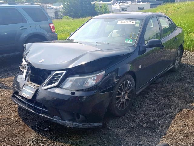 YS3FB49Y481002014 - 2008 SAAB 9-3 2.0T BLACK photo 2