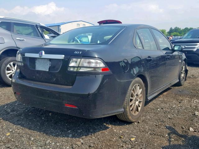 YS3FB49Y481002014 - 2008 SAAB 9-3 2.0T BLACK photo 4