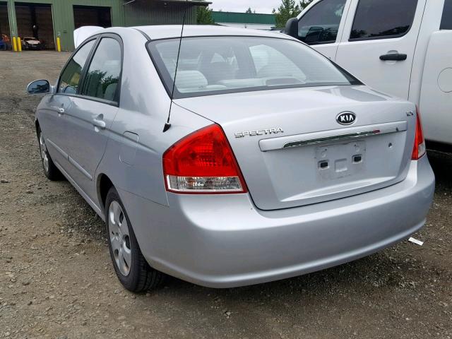 KNAFE121475448792 - 2007 KIA SPECTRA EX SILVER photo 3