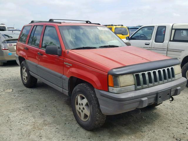 1J4GZ58Y9PC678499 - 1993 JEEP GRAND CHER RED photo 1