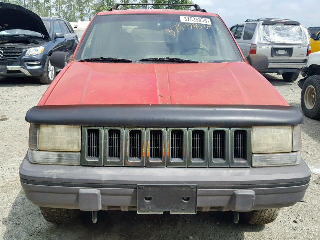 1J4GZ58Y9PC678499 - 1993 JEEP GRAND CHER RED photo 10